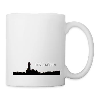 Le phare au coucher du soleil sur Ruegen - Mug blanc - blanc - Droite