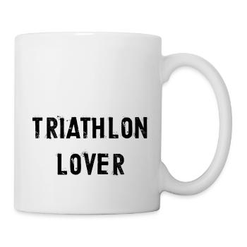 Triathlon Marathon Swim Bike Run - Tasse - Weiß - Rechts