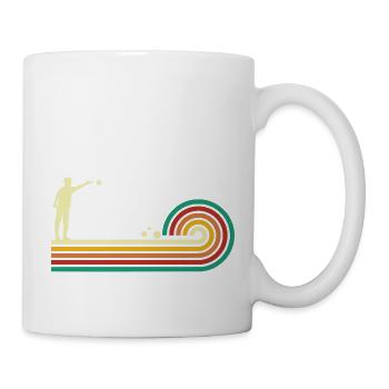 Petanque humor boccia gift humor petanque - Mug - white - Right