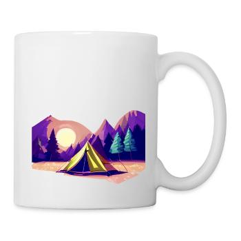Camping Gift Caravan Camp Camping Camper Camping-car - Mug blanc - blanc - Droite