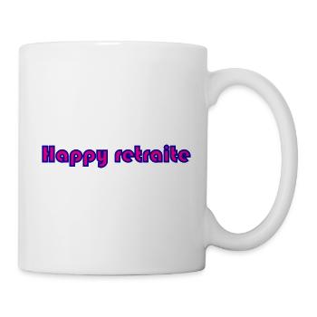 RETRAITE. RETRAITE. RETRAITEE. SENIOR. MAMIE. PAPY - Mug blanc - blanc - Droite