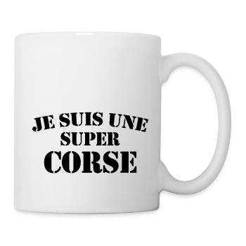 Je Suis Une Super Corse - Mug blanc - blanc - Droite