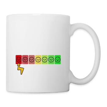 Fun social battery anti introvert social sarcasm - Mug - white - Right