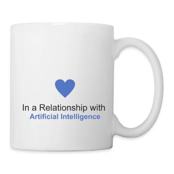 In Beziehung zur Künstlichen Intelligenz - Tasse - Weiß - Rechts