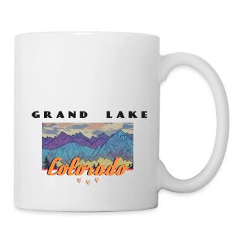 RETRO: Grand Lake Colorado - Tasse - Weiß - Rechts