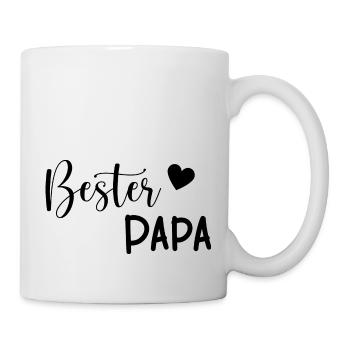 Bester Papa Geschenkidee - Tasse - Weiß - Rechts
