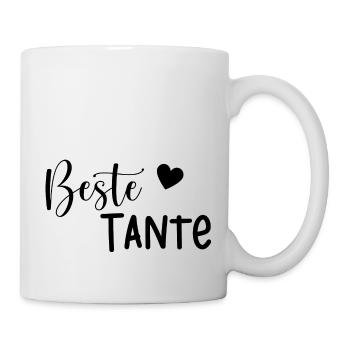 Beste Tante Geschenkidee - Tasse - Weiß - Rechts