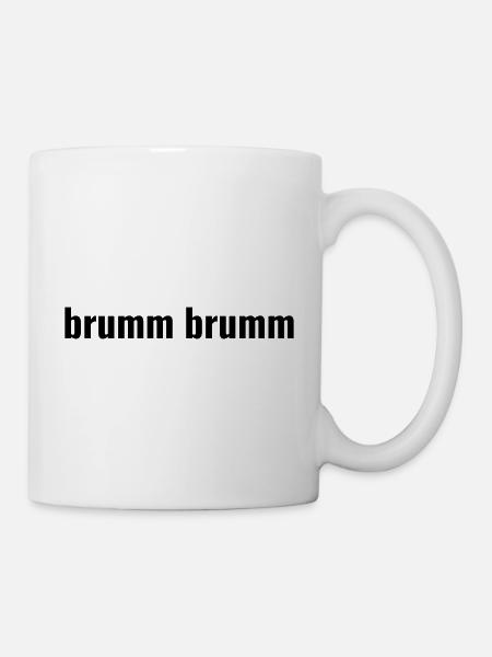 brumm brumm - Tasse - Weiß