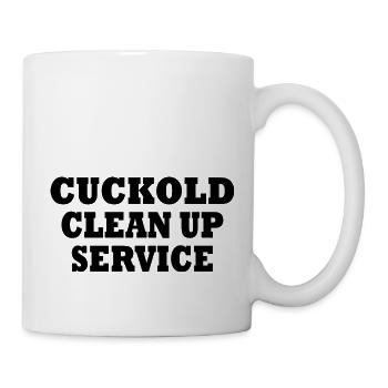 Cuckold clean up service - Tasse - Weiß - Rechts