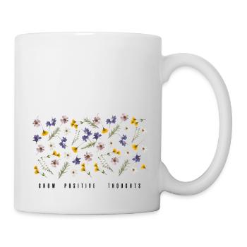 Grow positive thoughts - Mug - white - Right