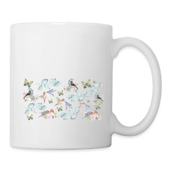 Wildblumen-Geschenkidee - Tasse - Weiß - Rechts