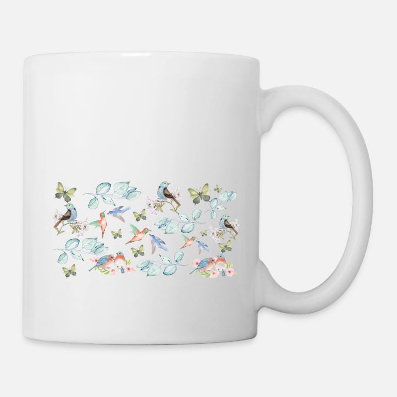 Wildblumen-Geschenkidee - Tasse - Weiß
