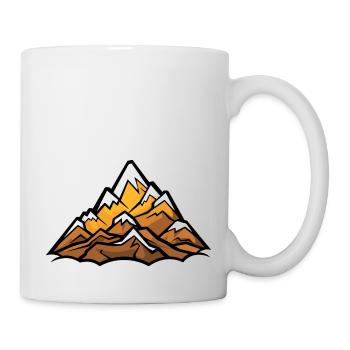 Mountains Alps Silhouette - Mug - white - Right