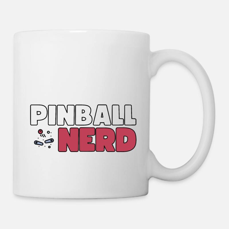 Pinball Nerd - Collectionneur de flippers - Mug blanc - blanc