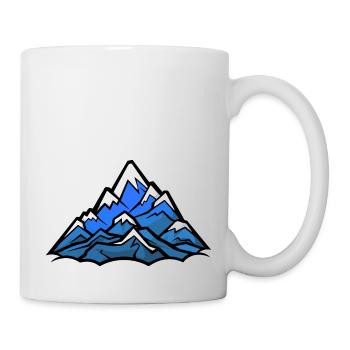 Mountains Alps Silhouette - Mug - white - Right