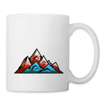Berge Symbol Bergsteigen - Tasse - Weiß - Rechts
