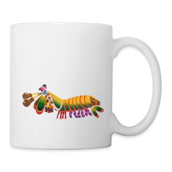 Fangschreckenkrebs mit Boxhandschuh Melone - Tasse - Weiß - Rechts