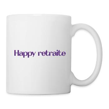 RETRAITE. RETRAITE. RETRAITEE. SENIOR. MAMIE. PAPY - Mug blanc - blanc - Droite