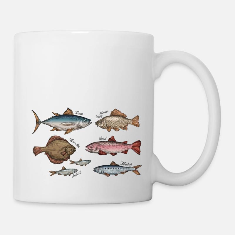 Meerestiere - Tasse - Weiß