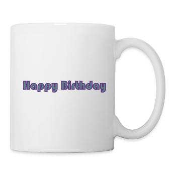 ALLES GUTE ZUM GEBURTSTAG. ALLES GUTE ZUM GEBURTSTAG. JAHRESTAG. - Tasse - Weiß - Rechts