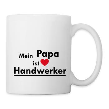 Handwerker Handyman Handwerk Werkzeug Baustelle - Tasse - Weiß - Rechts