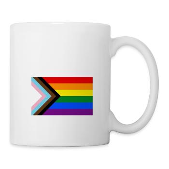 PRIDE PROGRESS FLAG - Tasse - Weiß - Rechts