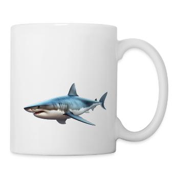 Haie gelten immer als gefährlichen Menschenfresser - Tasse - Weiß - Rechts
