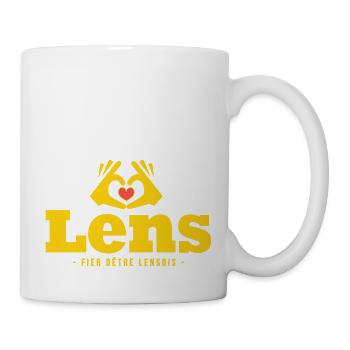 Lens j aime lens football lensois Foot - Mug blanc - blanc - Droite