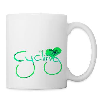 cyclist cycling bmx bike sport mountain biking hobby - Mug - white - Right