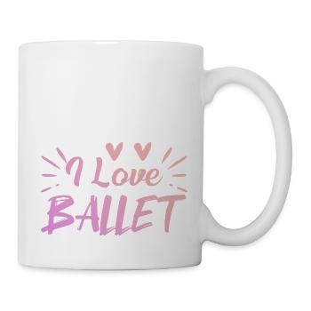 I love ballet - Mug - white - Right