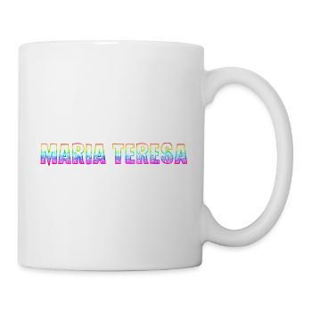 maria teresa rs regenbogen - Tasse - Weiß - Rechts