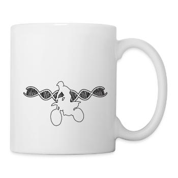 Motorrad Motorradfan Motorradfahrer Motorcross - Tasse - Weiß - Rechts