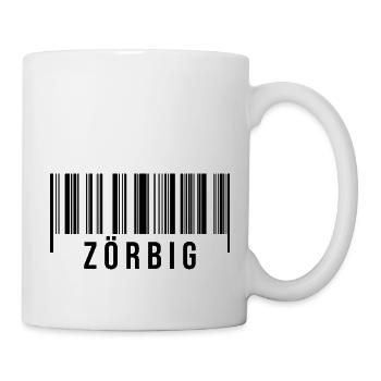 Zörbig Strichcode - Tasse - Weiß - Rechts