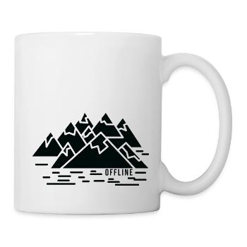 Berg Abenteuer Geschenk Spruch Bergsteigen Wandern - Tasse - Weiß - Rechts