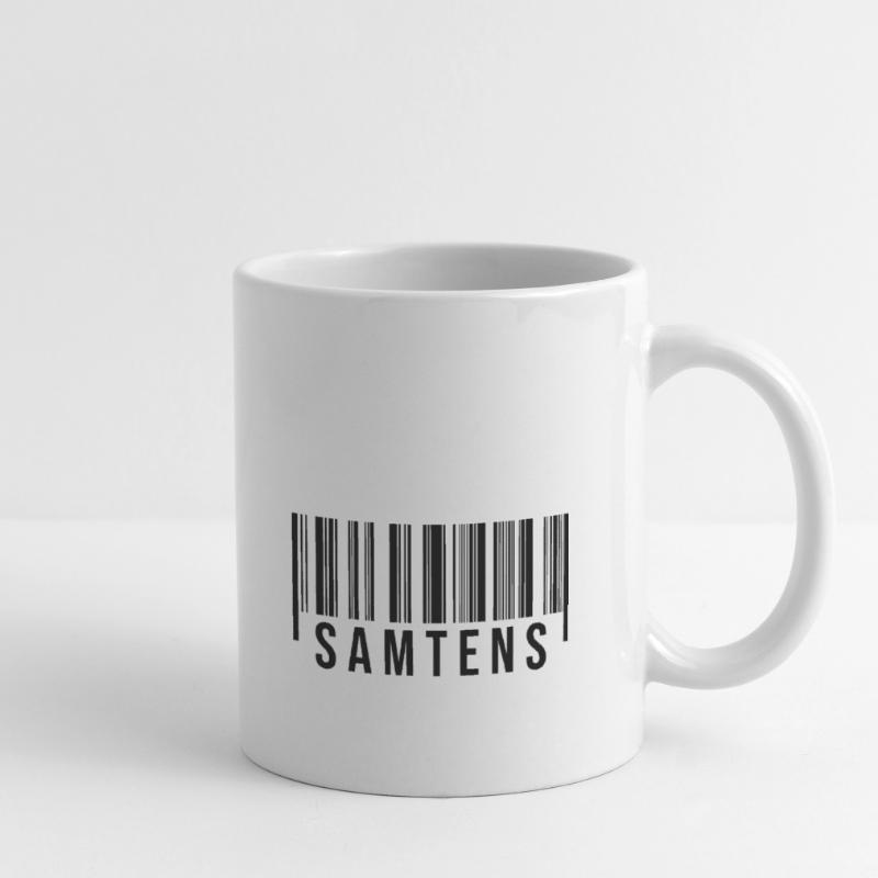 Samtens Strichcode Tasse