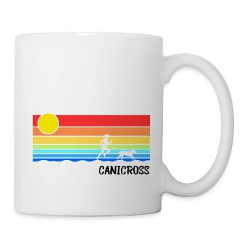 Canicross Frauen Hundelauf Hundesport Idee - Tasse - Weiß - Rechts