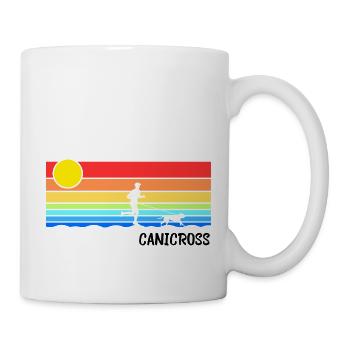 Canicross Herren Hundelauf Hundesport Idee - Tasse - Weiß - Rechts