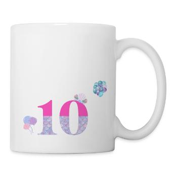 10th anniversary mermaid - Mug - white - Right