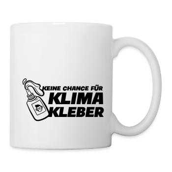 keine Chance für Klimakleber - Tasse - Weiß - Rechts