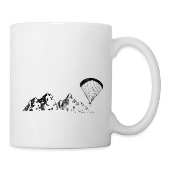 Berge - Gleitschirmfliegen - (18) - Tasse - Weiß - Rechts