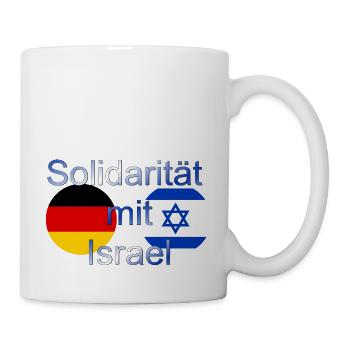 Solidarität mit Israel - Tasse - Weiß - Rechts