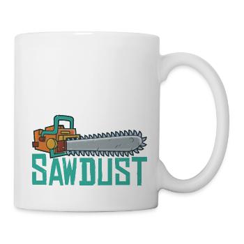 J’éternue de la sciure de bois 2 - Mug blanc - blanc - Droite