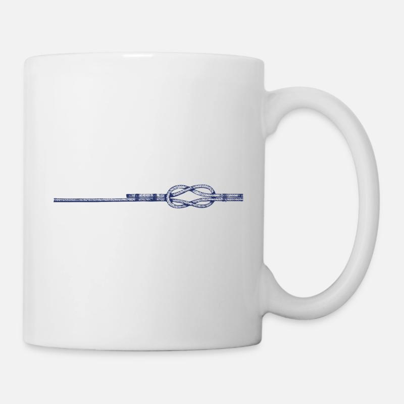 Nœud plat - Mug blanc - blanc