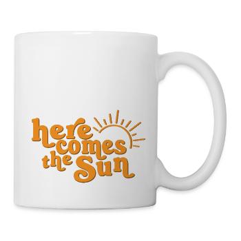 Voici le soleil - Mug blanc - blanc - Droite