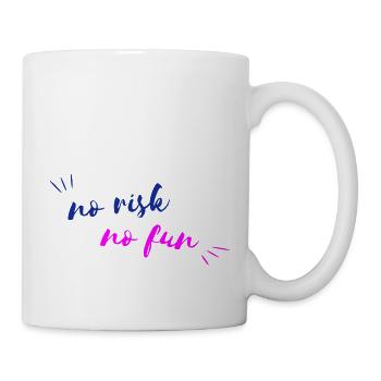 NO RISK NO FUN - Typography - Vectorgraphic - Mug - white - Right