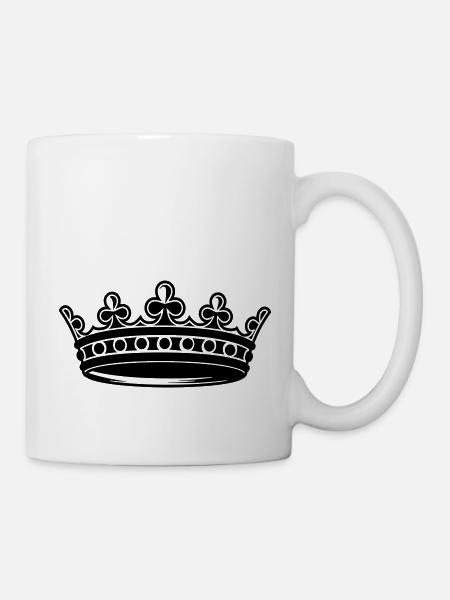 krone - Tasse - Weiß