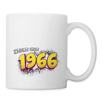 Rétro 57e anniversaire dans le Style de bande dessinée Pop Art - Mug blanc - blanc - Droite