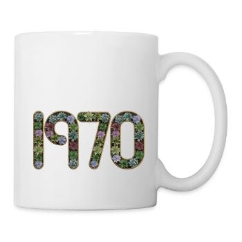années 1970 vintage rétro des années 70 des années 50 né anniversaire année fête - Mug blanc - blanc - Droite