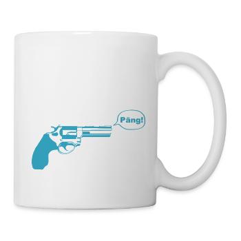 pistole päng - Tasse - Weiß - Rechts