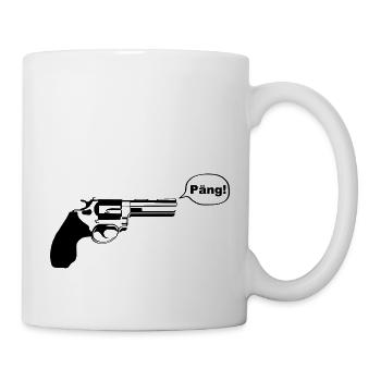 pistole päng - Tasse - Weiß - Rechts